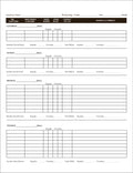 Plumbing Heating Time sheets